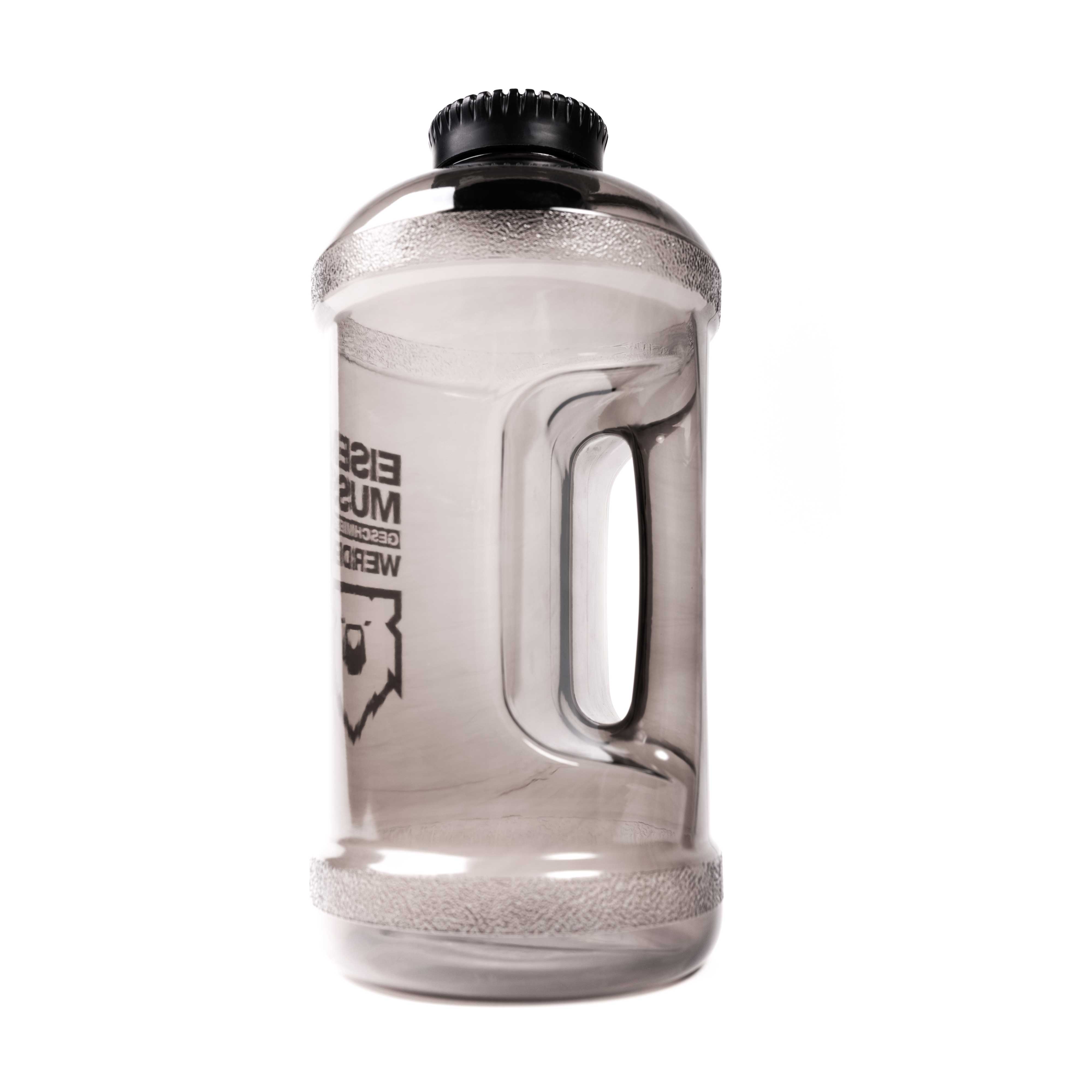 Eisenbär Wasserflasche  Schwarz Transparent